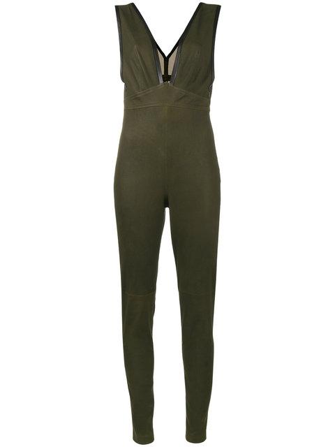 jumpsuit leder