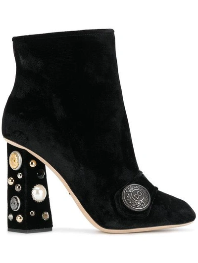 Shop Dolce & Gabbana Jackie Boots In Black