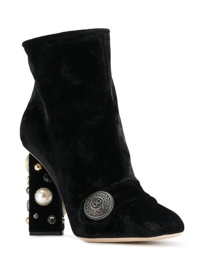 Shop Dolce & Gabbana Jackie Boots In Black