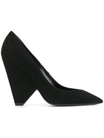 Shop Saint Laurent Niki 85 Pumps In Black