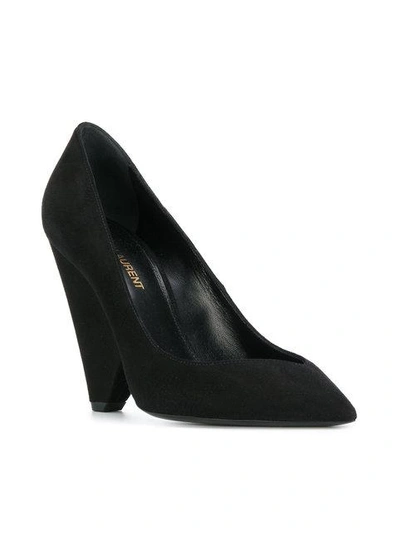 Shop Saint Laurent Niki 85 Pumps In Black