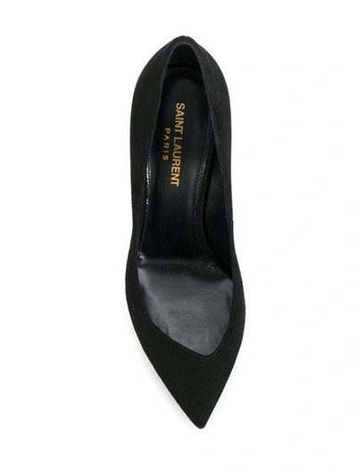 Shop Saint Laurent Niki 85 Pumps In Black