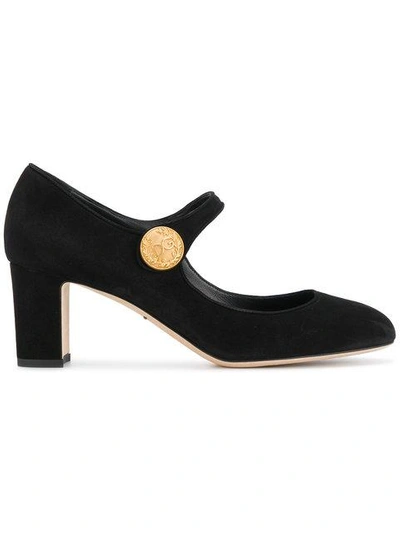 Shop Dolce & Gabbana Vally Mary Jane Pumps In Black