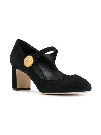 Shop Dolce & Gabbana Vally Mary Jane Pumps In Black
