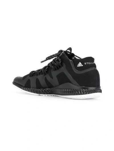 Shop Adidas By Stella Mccartney Crazytrain Mid Sneakers - Black