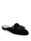 TABITHA SIMMONS Masha Round Toe Velvet Mules