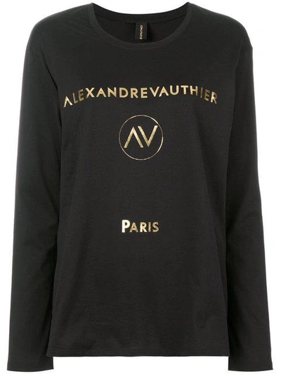 Alexandre Vauthier Logo Print T-shirt - Black
