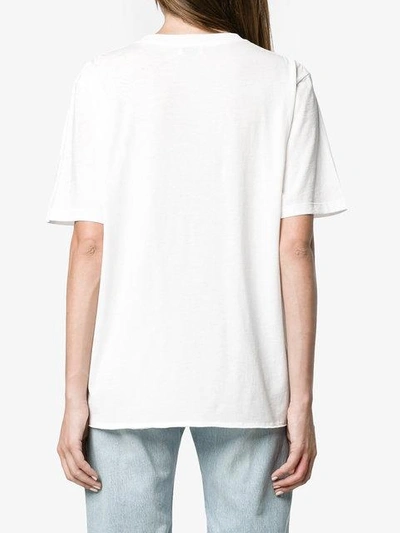 Shop Saint Laurent Logo T-shirt In White