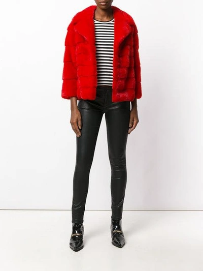 Shop P.a.r.o.s.h Padded Jacket In Red