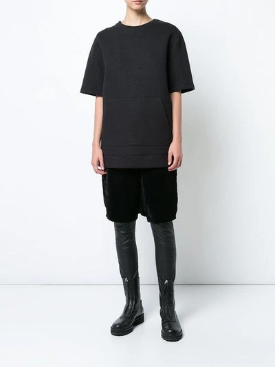 Shop Rick Owens Drawstring Waist Shorts In Black