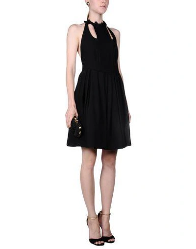 Shop Fendi Short Dress In Black