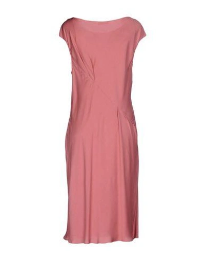 Shop Moschino Knee-length Dresses In Pastel Pink