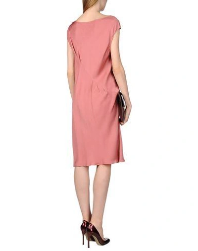 Shop Moschino Knee-length Dresses In Pastel Pink
