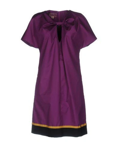 Shop Giambattista Valli Short Dress In Purple