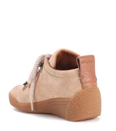 Shop See By Chloé Suede Sneakers In Caeapa-eatural