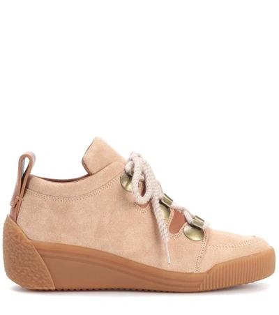 Shop See By Chloé Suede Sneakers In Caeapa-eatural