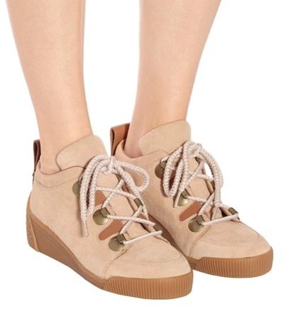 Shop See By Chloé Suede Sneakers In Caeapa-eatural