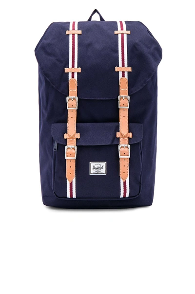 Shop Herschel Supply Co Little America Backpack In Navy. In Peacoat