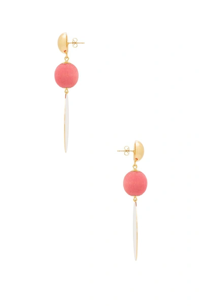 Shop Elizabeth And James Cannes Earring In Pink