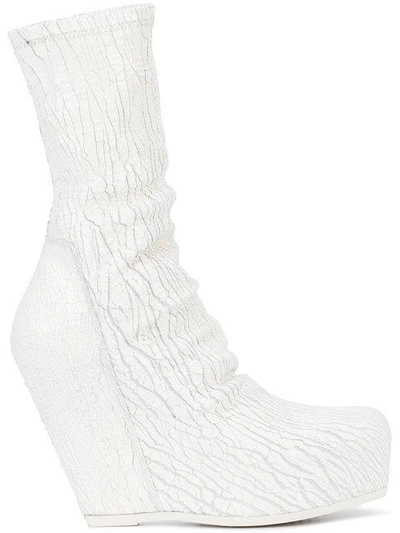 Shop Rick Owens Sock Wedge In White
