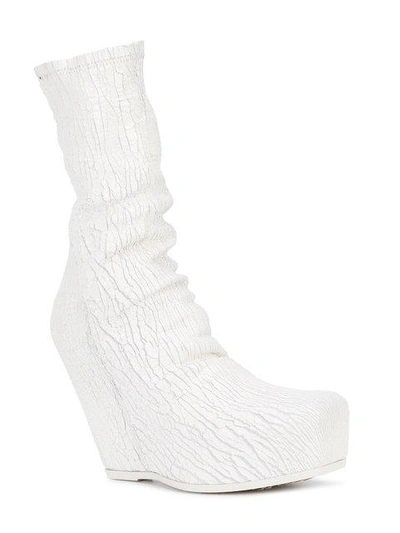Shop Rick Owens Sock Wedge In White