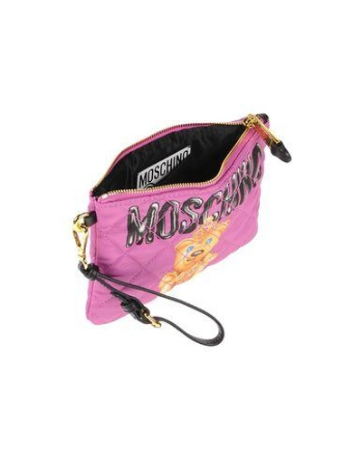Shop Moschino Handbag In Light Purple