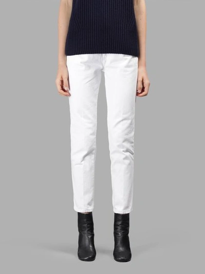 Dries Van Noten High-rise Boyfriend Jeans In White