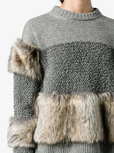 Shop Stella Mccartney Fur Free Knitted Jumper