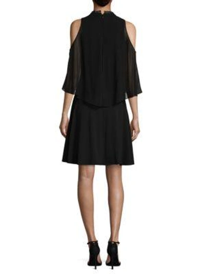 Shop Kobi Halperin Malia Slim-fit Knee-length Dress In Black