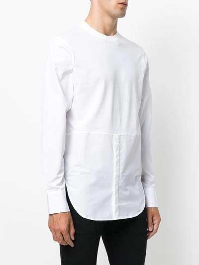 Shop Dsquared2 Shirt Detail Top - White