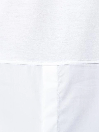 Shop Dsquared2 Shirt Detail Top - White