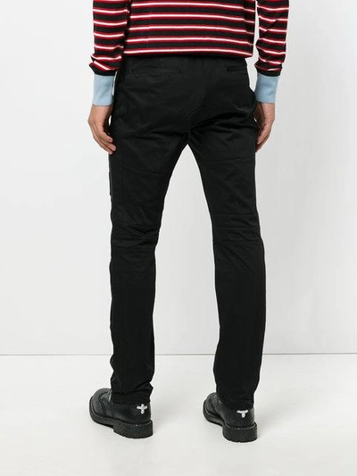 Shop Versace Biker Multi Zip Trousers