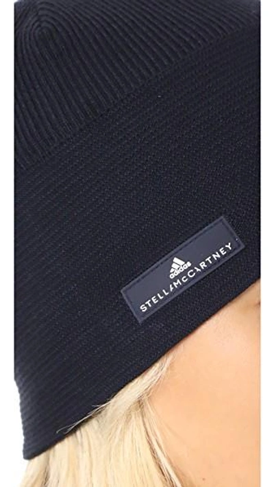 Shop Adidas By Stella Mccartney Running Beanie In Legend Blue/white