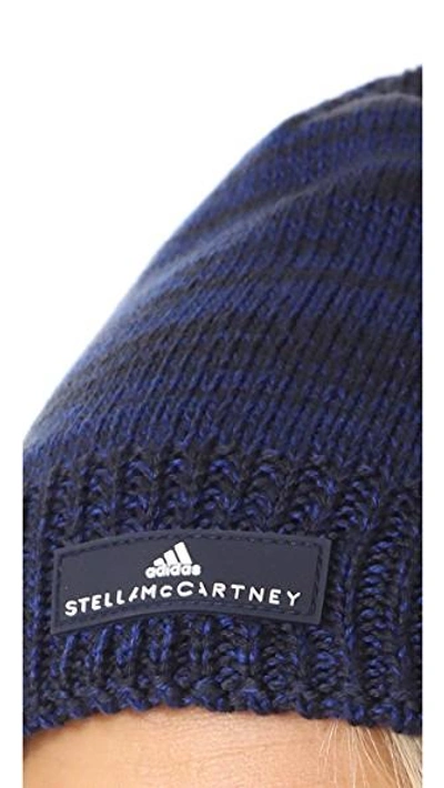 Shop Adidas By Stella Mccartney Essentials Beanie In Legend Blue/mystery Ink