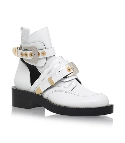 balenciaga ceinture boots white
