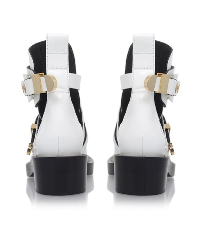 Shop Balenciaga Ceinture Ankle Boots In White