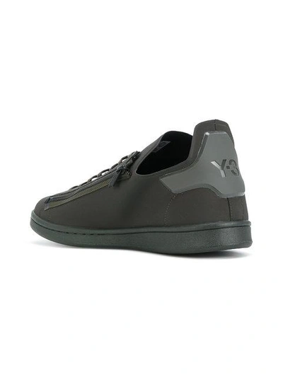 Shop Y-3 Stan Zip Sneakers In Green