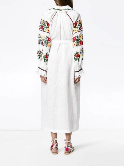 Shop Vita Kin Bouclé Floral Embroidered Dress In White