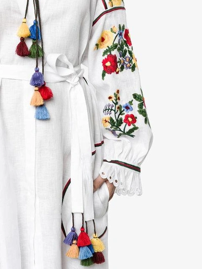 Shop Vita Kin Bouclé Floral Embroidered Dress In White