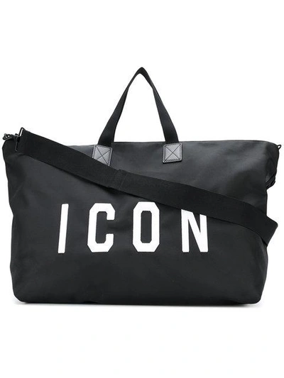 Shop Dsquared2 Icon Holdall - Black