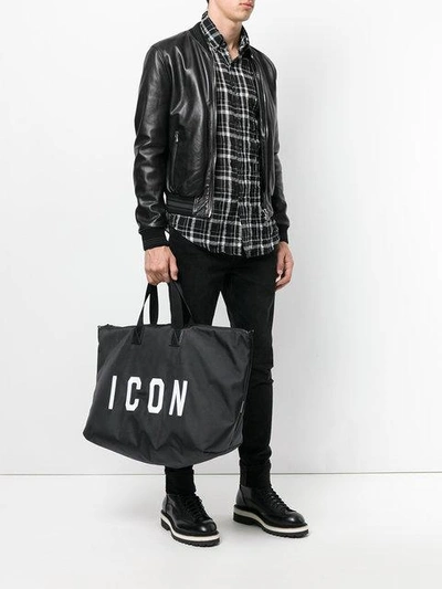 Shop Dsquared2 Icon Holdall - Black