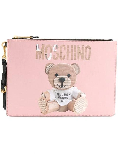 Shop Moschino Teddy Bear Clutch Bag