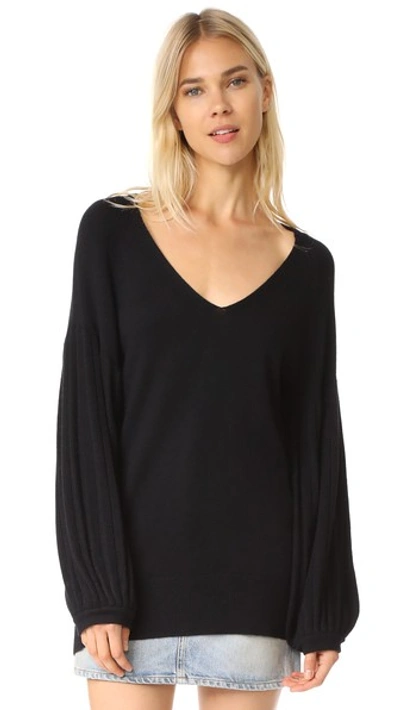 Ella Moss Francesca Wide-sleeve Sweater - 100% Exclusive In Black