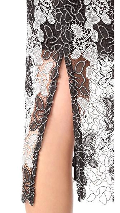 Shop Diane Von Furstenberg Pencil Skirt In Black/white