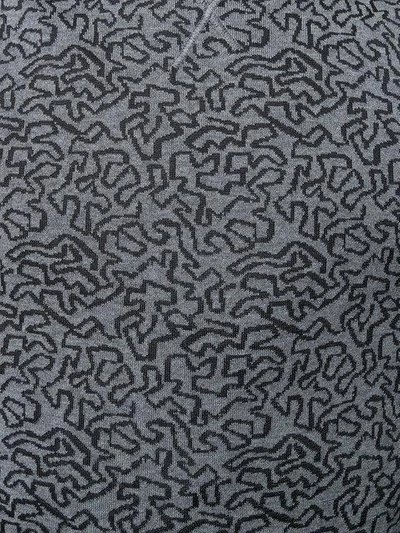 Shop Ferragamo Salvatore  Graphic Knit Jumper - Grey