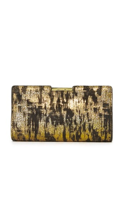 Milly Small Frame Clutch In Gold