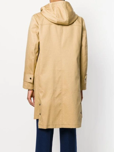 Shop Thom Browne Hooded Parka In Neutrals