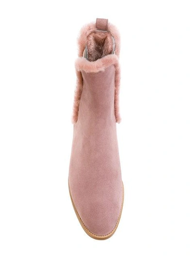 Shop Unützer Chelsea Fur Boots