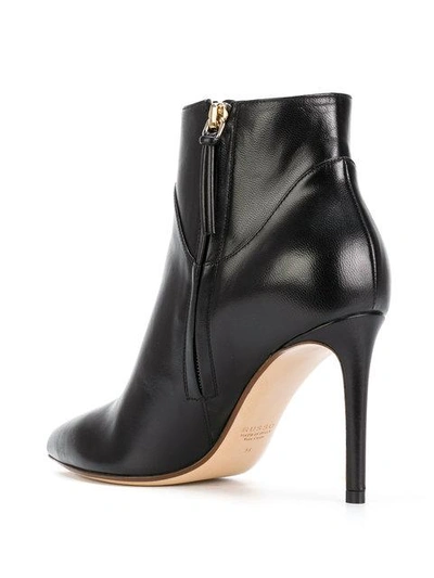 Shop Francesco Russo Stiletto Ankle Boots - Black