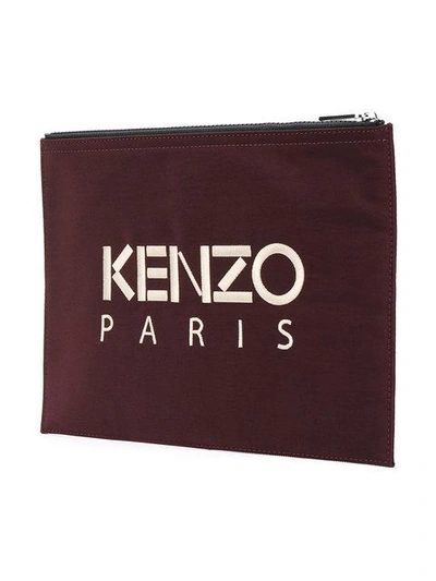 Shop Kenzo Tiger Clutch - Pink